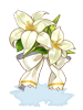 Costume White Lily big