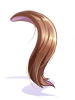 Costume Brown Horsetail Hair big