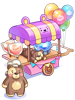 Costume Bear Candy Cart big ragnarok online